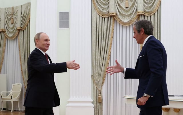 Rafael Grossi y Vladimir Putin dialogaron sobre la agenda nuclear y la actualidad argentina en Moscú