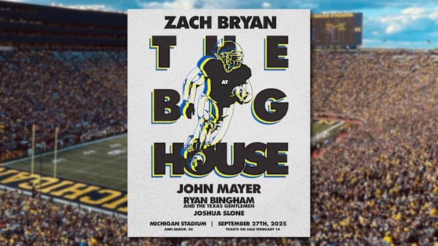 The University of Michigan will be hosting its second-ever concert inside the Big House, and it’s first ever since 1987.
