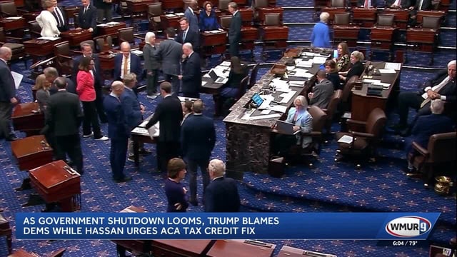 President Donald Trump is trying to keep the pressure on Senate Democrats, as the Republican majority needs their votes to avert a government shutdown next week.
