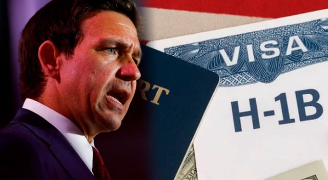 Ron DeSantis contra visas H-1B en EE. UU.: critica programa para trabajadores inmigrantes y lo tilda de "estafa" por esta razón