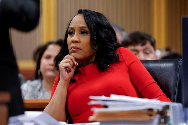 Fulton County District Attorney Fani Willis attends a hearing on the Georgia election interference case, March 1, 2024, in Atlanta, Georgia. Alex Slitz/Pool via REUTERS/File Photo
