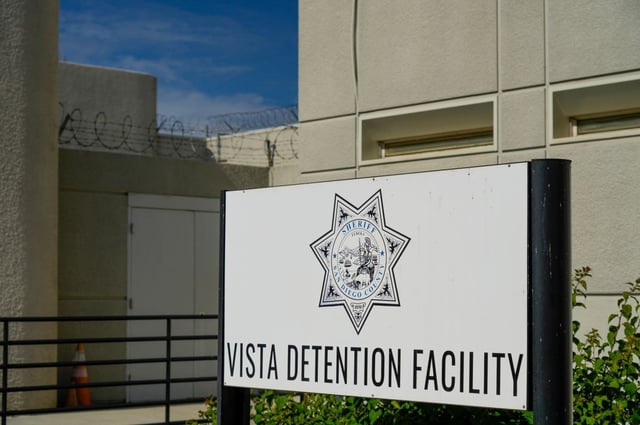 Exteriors of the North County Regional Law Center, Sheriff’s Office, Vista Detention Facility in Vista on Thursday, Sept. 18, 2025 in San Diego, California.