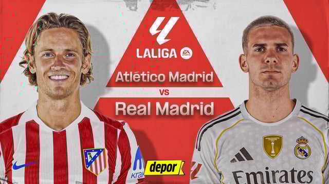 Real Madrid vs. Atlético de Madrid se enfrentan por LaLiga. (Diseño: Christian Marlow / Depor)