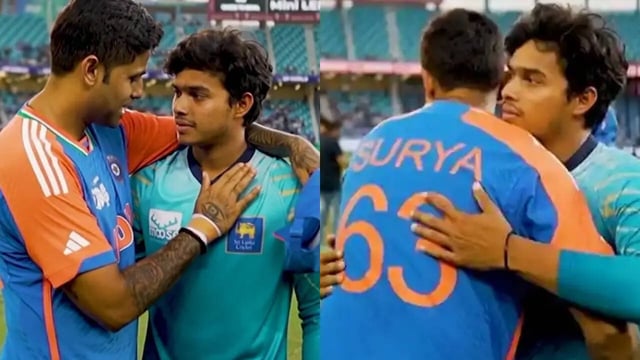 Suryakumar Yadav's Touching Gesture for Heartbroken Dunith Wellalage Wins Hearts; Video Goes Viral