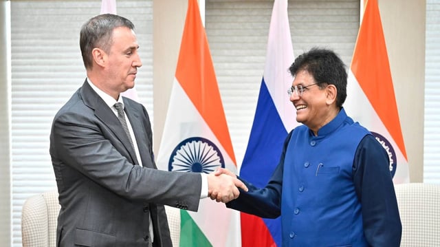 Piyush Goyal Holds Talks With Russian Deputy PM Dmitry Patrushev To Boost trade, Economic ties | Image: ani