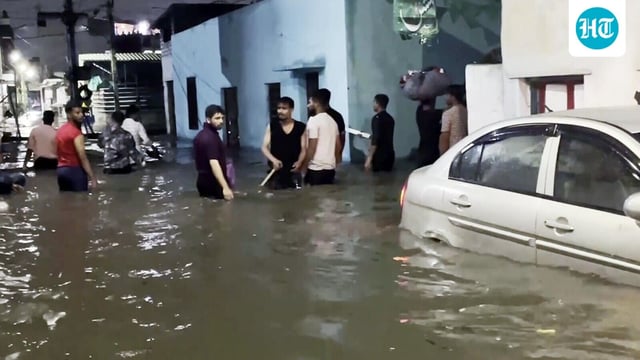 The downpour also resulted in severe waterlogging in some localities.