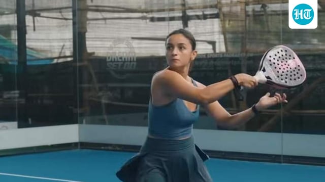 Alia Bhatt shared a video of herself sweating it out during a game of padel.