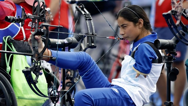 Archer Sheetal Devi has been impressive at the Paris Paralympics (AP Photo)