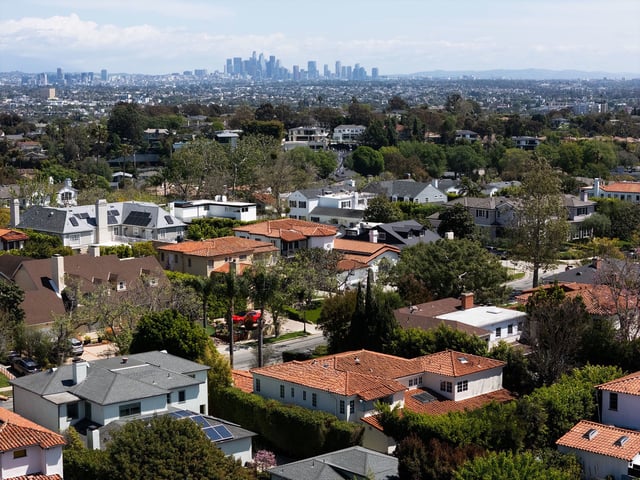 Cheviot Hills is seen in Los Angeles on April 1, 2025.