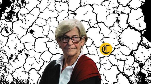 La ex alcaldesa Susana Villarán empezó a ser confrontada, en su esperado juicio oral, con pruebas que para la fiscalía demuestran colusión con las poderosas Odebrecht y OAS. (Composición y foto: El Comercio)
