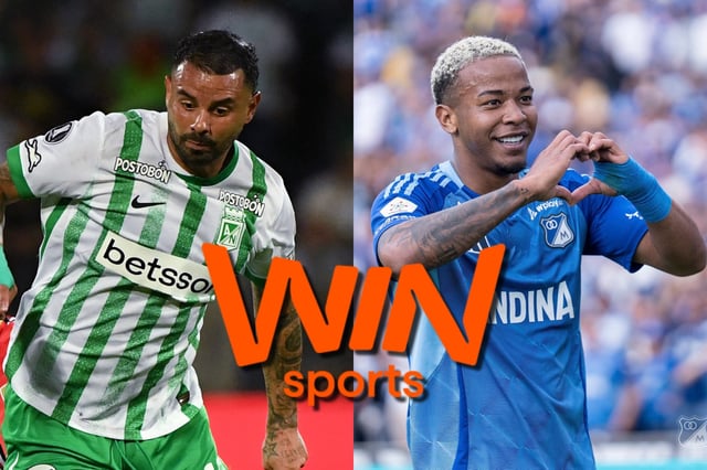 Atlético Nacional y Millonarios se enfrentan en un clásico clave del Torneo Finalización 2025, con transmisión por Win Sports y Win Sports Play. (Fotos: AFP / Millonarios / Composición Mag)