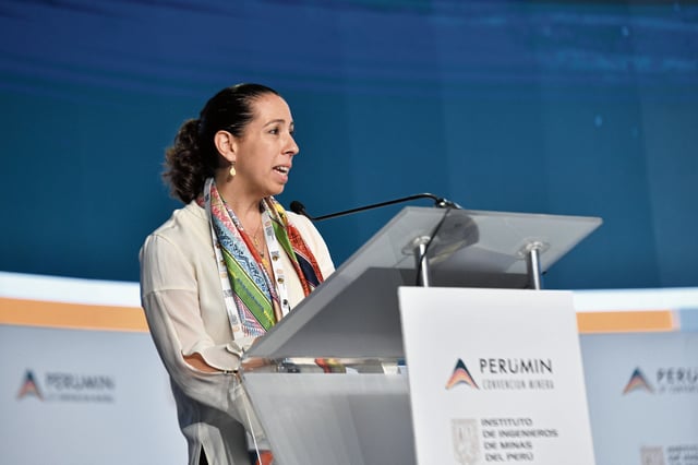 Jimena Sologuren, presidente de PERUMIN 37. Foto: GEC.
