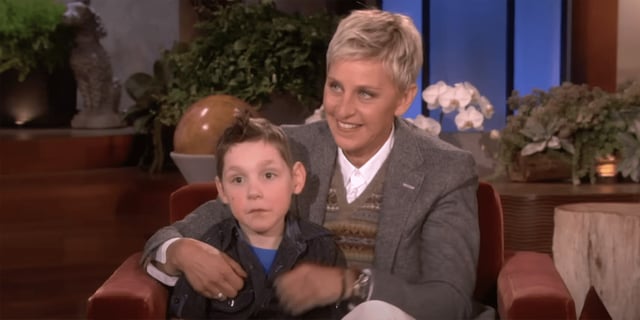 Tayt Andersen makes an appearance on Ellen DeGeneres's daytime talk show, "Ellen."