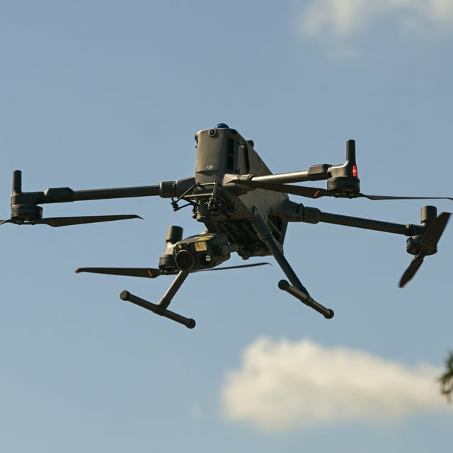  A DJI drone used by Polish Army soldiers assigned to the 3rd Podkarpacka Territorial Defense Brigade during a training