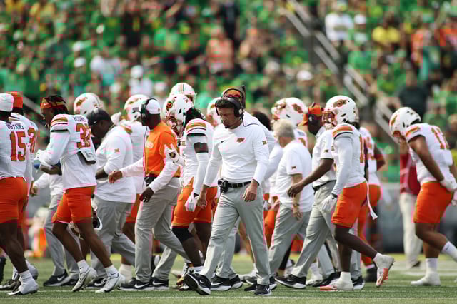 Oklahoma State fired longtime head coach Mike Gundy after 21 seasons.