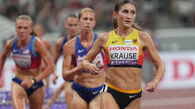 Gesa Felicitas Krause bei der Leichathletik-WM in Tokio. 