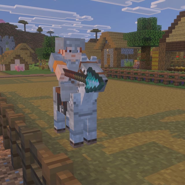 Minecraft LIVE Mounts of Mayhem diamond spear