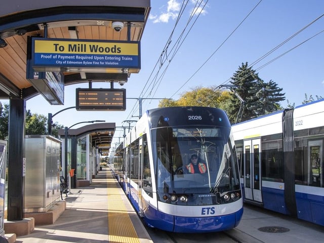 Edmonton's Valley Line LRT.