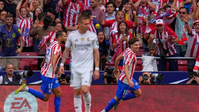 Julián Alvarez fue la figura descollante. Marcó dos goles en la aplastante victoria del Atlético de Madrid 5 a 2 frente al Real Madrid.