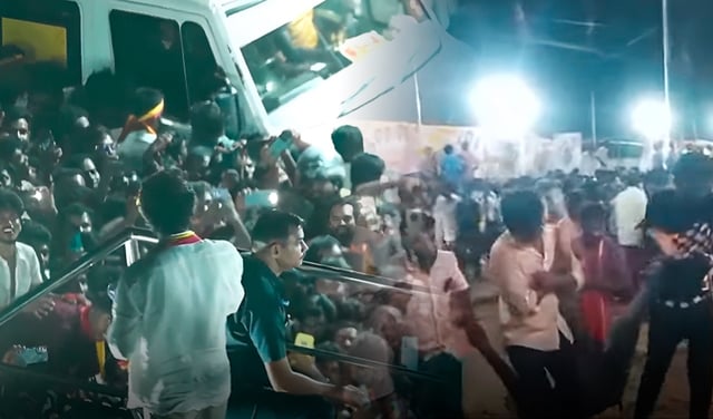 Tragedia en India: más de 30 muertos y más de 50 heridos en una estampida durante mitin del actor y político Vijay