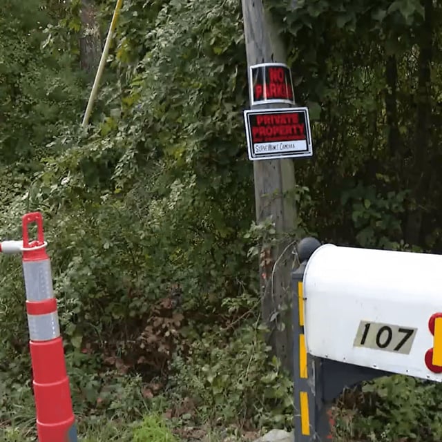 The property is marked "keep out" and "no trespassing." (WJAR)