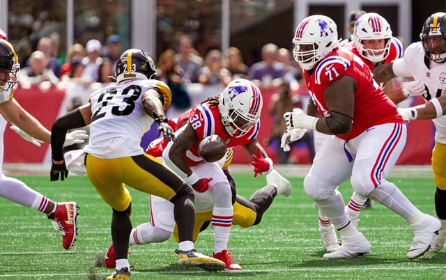 Rhamondre Stevenson lost two fumbles last week.