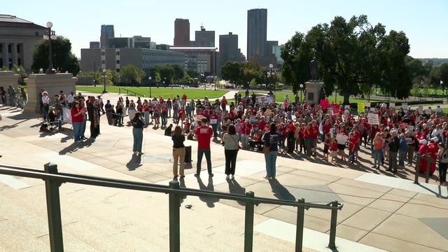 Don't Look Away rally held at the Minnesota Capitol on Sept. 27, 2025 (KSTP)