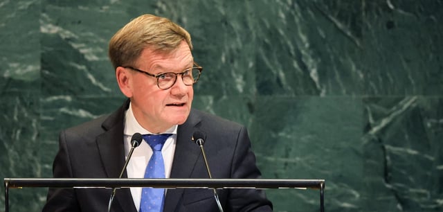 Sprach in seiner Rede nicht über die jüngsten Drohnensichtungen: Johann Wadephul