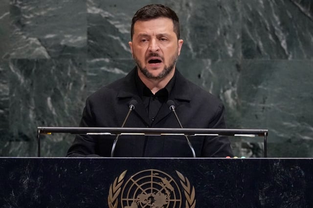 Zelenski advirtió que Rusia pone a prueba a Europa con ataques híbridos de drones (AP Photo/Richard Drew/ Imagen de archivo)