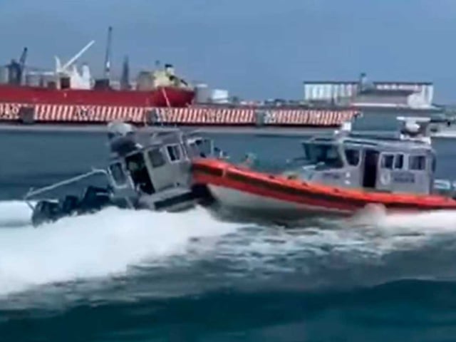 Colisionan dos embarcaciones en prácticas de Semar en Veracruz
