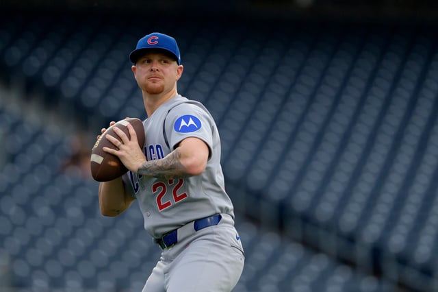 PITTSBURGH, PENNSYLVANIA - SEPTEMBER 16: Cade Horton #22 of the Chicago Cubs warms up before a game  against the Pittsburgh Pirates at PNC Park on September 16, 2025 in Pittsburgh, Pennsylvania. (Photo by Matt Dirksen/Chicago Cubs/Getty Images)