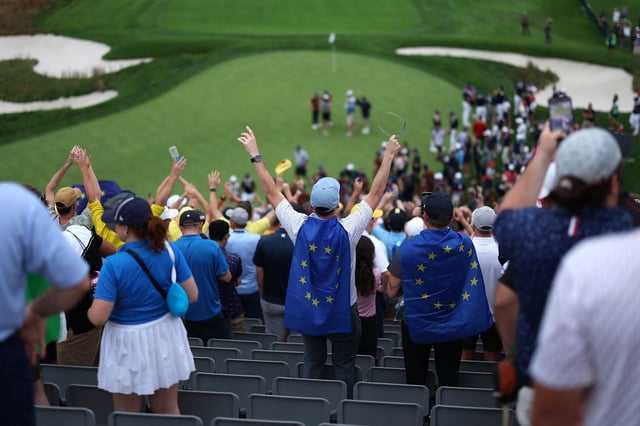 Europäische Fans jubeln in Farmingdale, die Amerikaner verstehen die Golfwelt nicht mehr