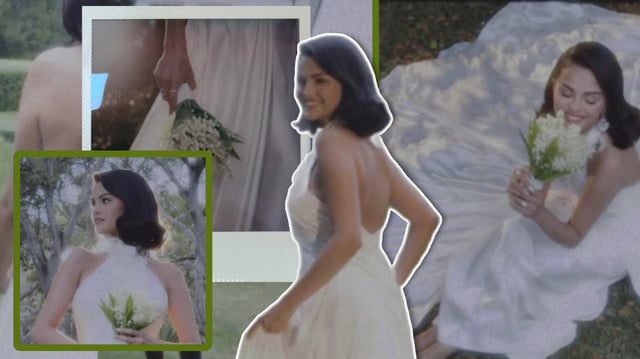 El vestido floral halter de Ralph Lauren de Selena Gomez acapara atención en su boda / Foto: Especial
