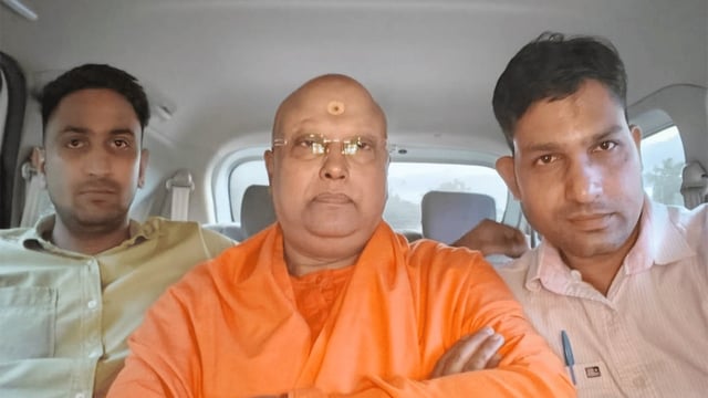 Delhi Police apprehended Chaitanyananda Saraswati in Agra on Sunday | ANI