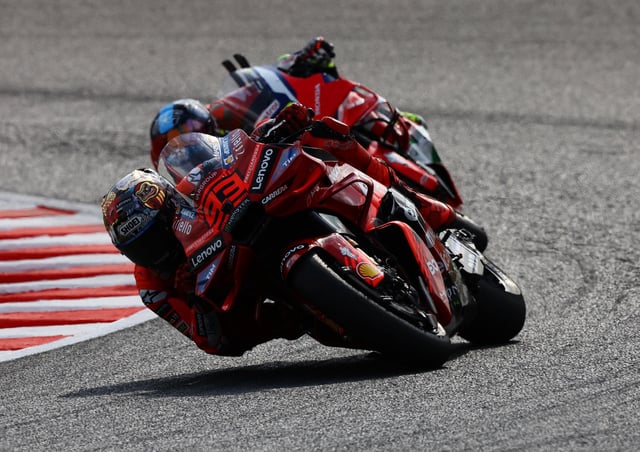 MotoGP - Japanese Grand Prix - Mobility Resort Motegi, Motegi, Japan - September 28, 2025 Ducati Lenovo Team's Marc Marquez in action during the MotoGP race REUTERS/Kim Kyung-Hoon