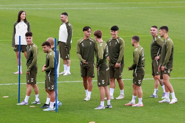 Imagen de un entrenamiento del Celta de esta temporada.