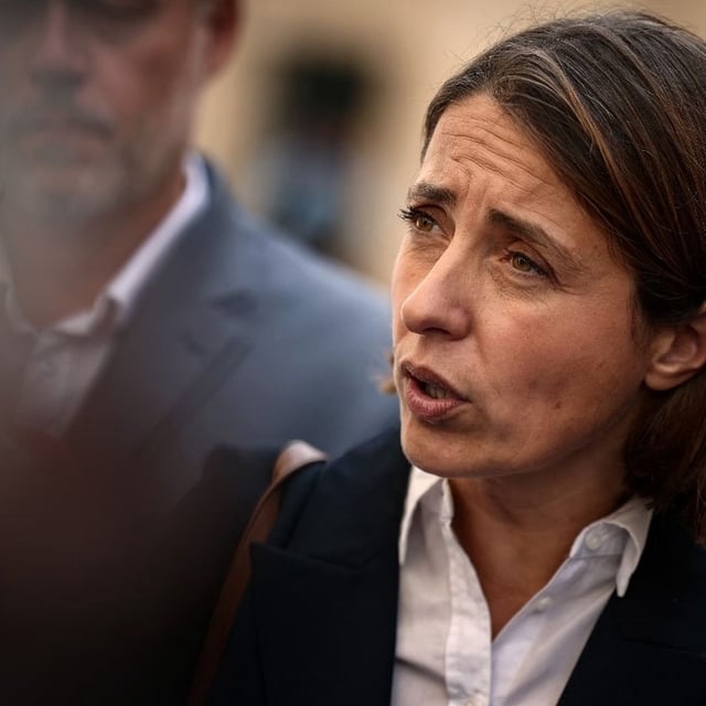 Sophie Binet, secrétaire générale de la CGT, à Paris, le 15 septembre 2025.