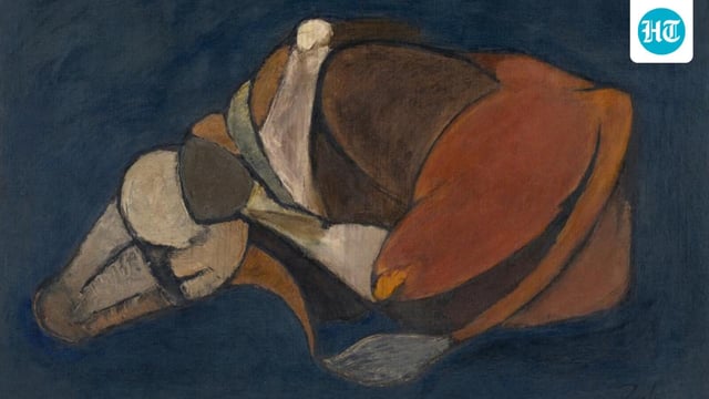Trussed Bull by Tyeb Mehta fetched a neat sum of ₹56.4 crore ($6.3 million).