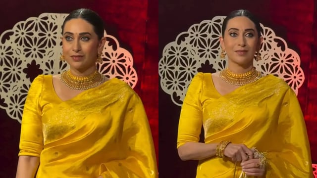 Karisma Kapoor Radiates Elegance in Yellow Saree, Serving Major Navratri Style Inspiration (Credits: Instagram)