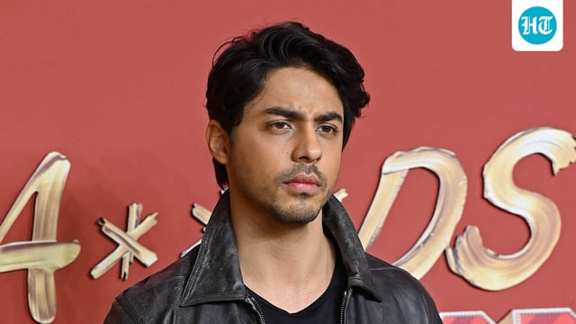 Aryan Khan poses during the premiere of The Ba***ds of Bollywood. (Photo by Sujit JAISWAL / AFP)