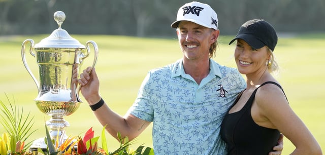 Jake Knapp und Makena White im vergangenen Jahr nach seinem Triumph bei den Mexiko Open
