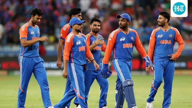 India players react after beating Sri Lanka in final Super Four game