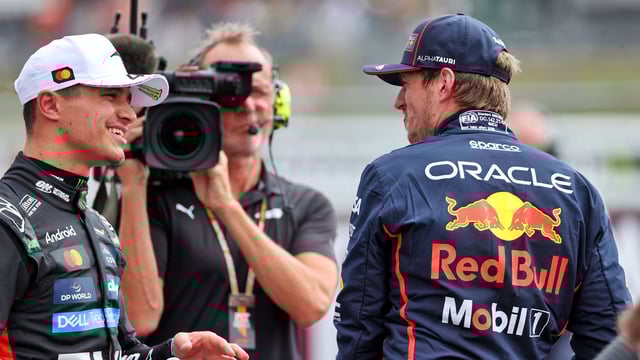 Lando Norris and Max Verstappen