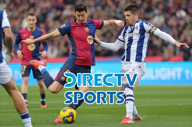BARCELONA, CATALUÑA (ESPAÑA), 28/09/2025.- Cobertura oficial de DIRECTV Sports (DSports) y DIRECTV Go (DGO) EN VIVO EN DIRECTO para seguir el partido entre FC Barcelona y Real Sociedad este domingo 28 de septiembre por la fecha 7 de LaLiga EA Sports 2025-26 desde el Estadio Olímpico de Montjuic, Barcelona. Foto de LLUIS GENE para AFP