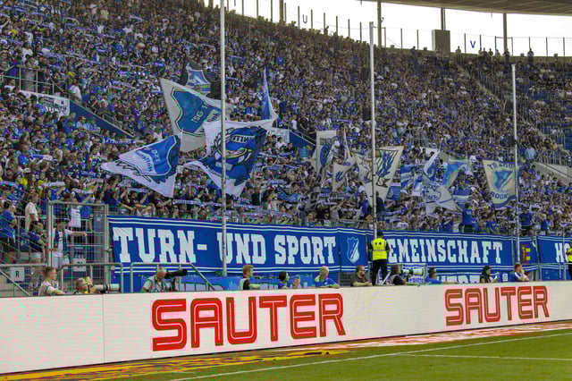 Die Hoffenheimer Fankurve beim Spiel gegen den FC Bayern