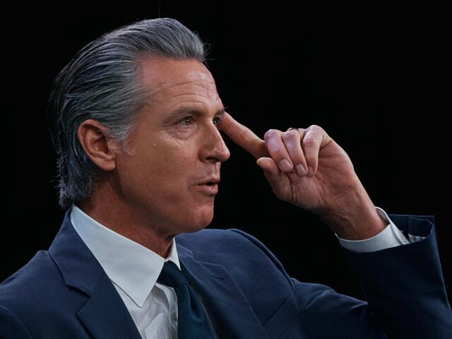 Governor of California Gavin Newsom speaks during the Clinton Global Initiative on Wednesday, Sept. 24, 2025, in New York. (AP Photo/Andres Kudacki)