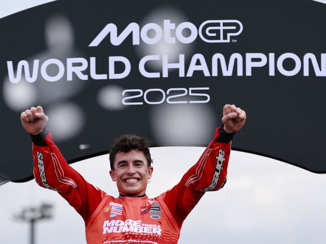 Marc Márquez, campeón del mundo de MotoGP por séptima vez en su carrera. Foto: EFE/FRANCK ROBICHON