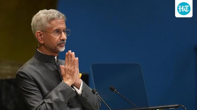 External affairs minister S Jaishankar. (Bloomberg)