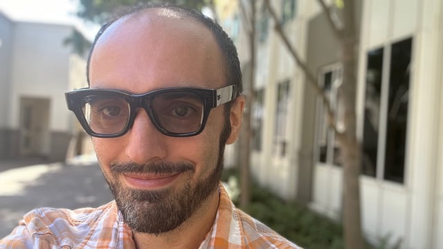 My normal Warby Parker glasses compared to my Ray-Ban Wayfarers.