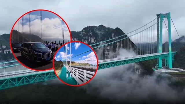 El puente más alto del mundo abrió al tráfico la mañana de hoy domingo luego de tres años de construcción en la provincia suroccidental china de Guizhou